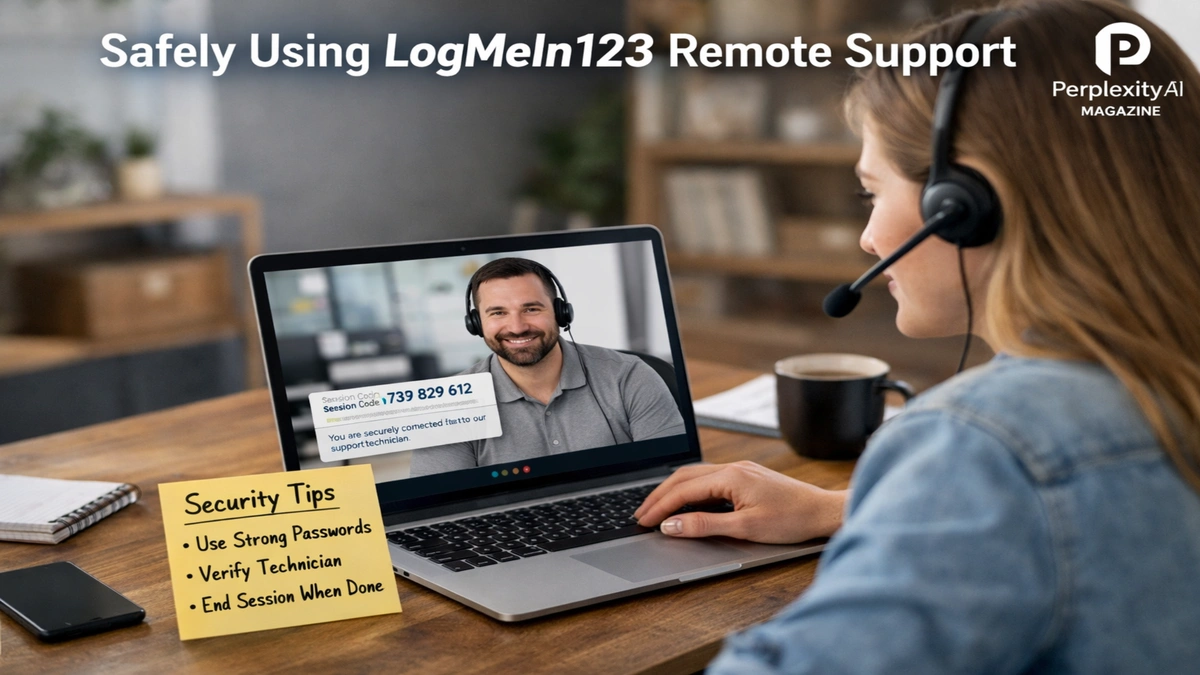 LogMeIn123 Explained: Safe Remote Support or Scam Risk - Perplexityaimagazine.com