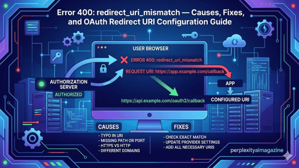 Error 400: redirect_uri_mismatch — Causes, Fixes, and OAuth Redirect URI Configuration Guide