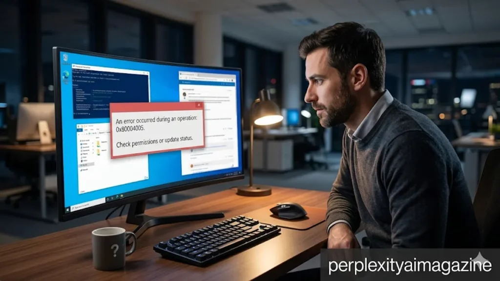 Error 0x80004oo5 Windows 10