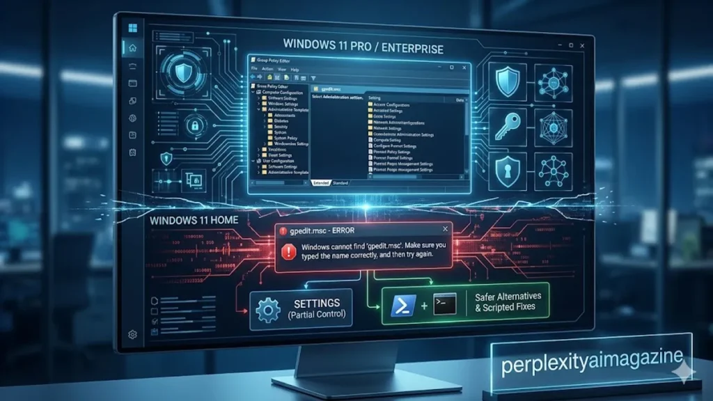 gpedit.msc Not Found Error