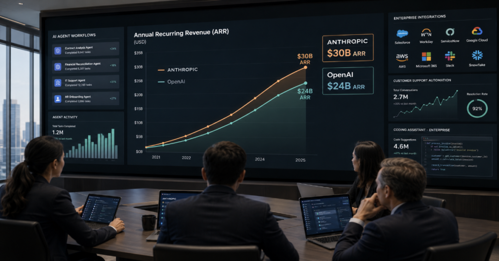 Anthropic ARR overtakes OpenAI 2026