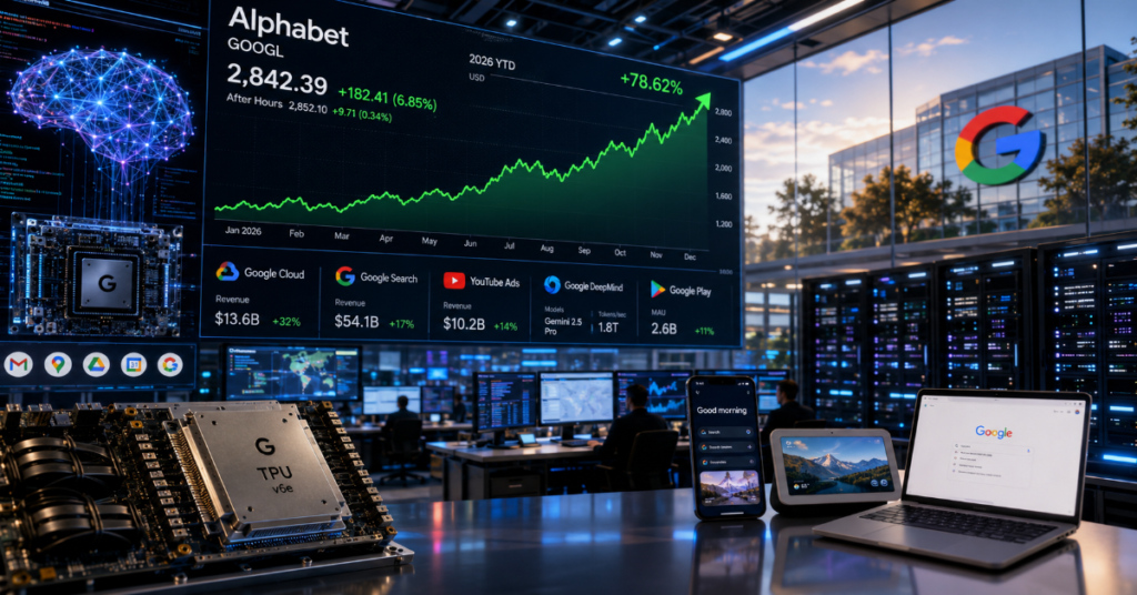Alphabet Google AI stack rally 2026