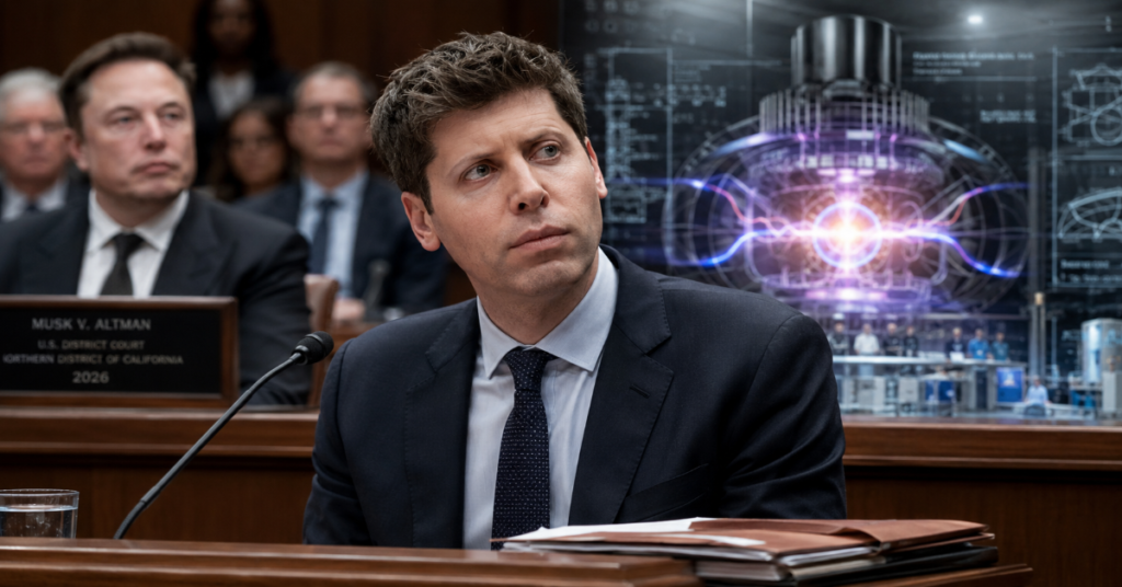 Sam Altman Helion conflict of interest Musk trial 2026