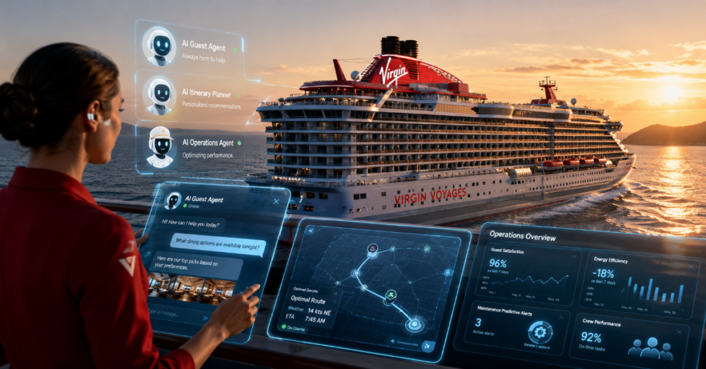 Virgin Voyages AI agents 2026
