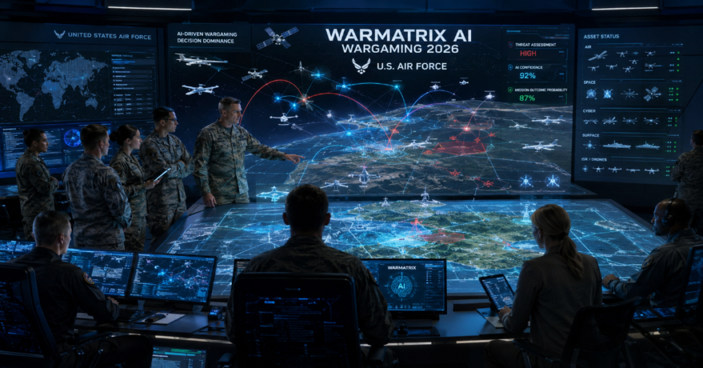 US Air Force WarMatrix AI wargaming 2026