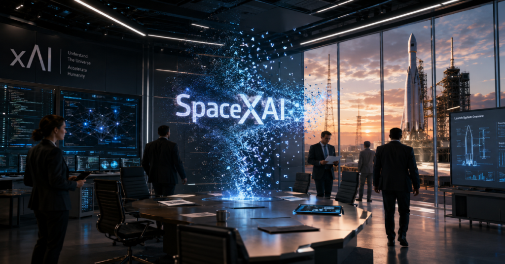 xAI dissolved SpaceXAI 2026