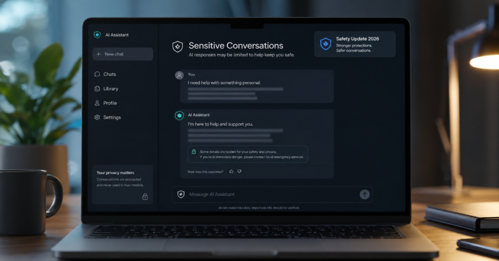 ChatGPT Safety Update Sensitive Conversations 2026
