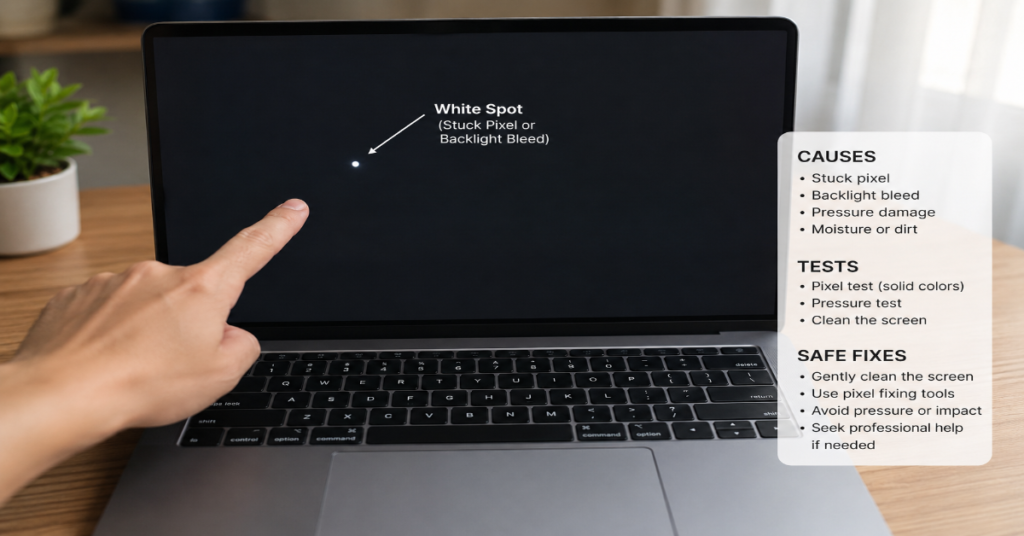 Screen White Spot