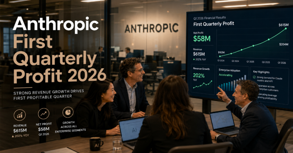 Anthropic First Quarterly Profit 2026