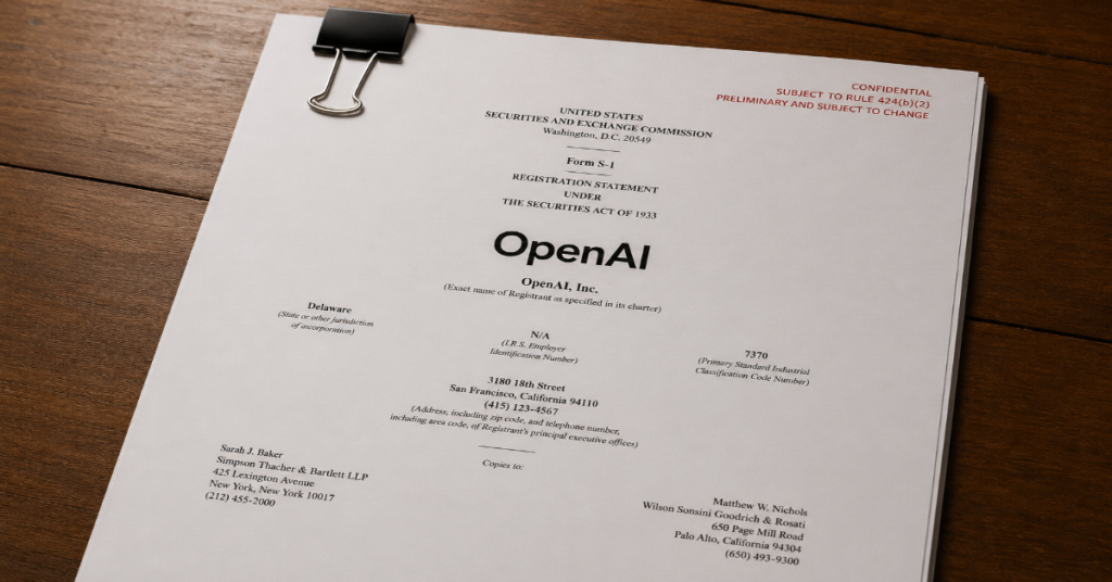 OpenAI IPO 2026 confidential SEC filing