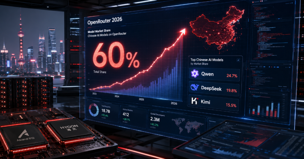 Chinese AI models 60 Percent OpenRouter 2026