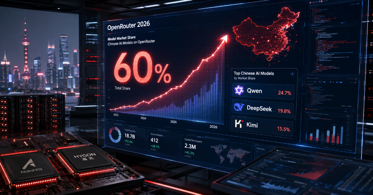 Chinese AI models 60 Percent OpenRouter 2026