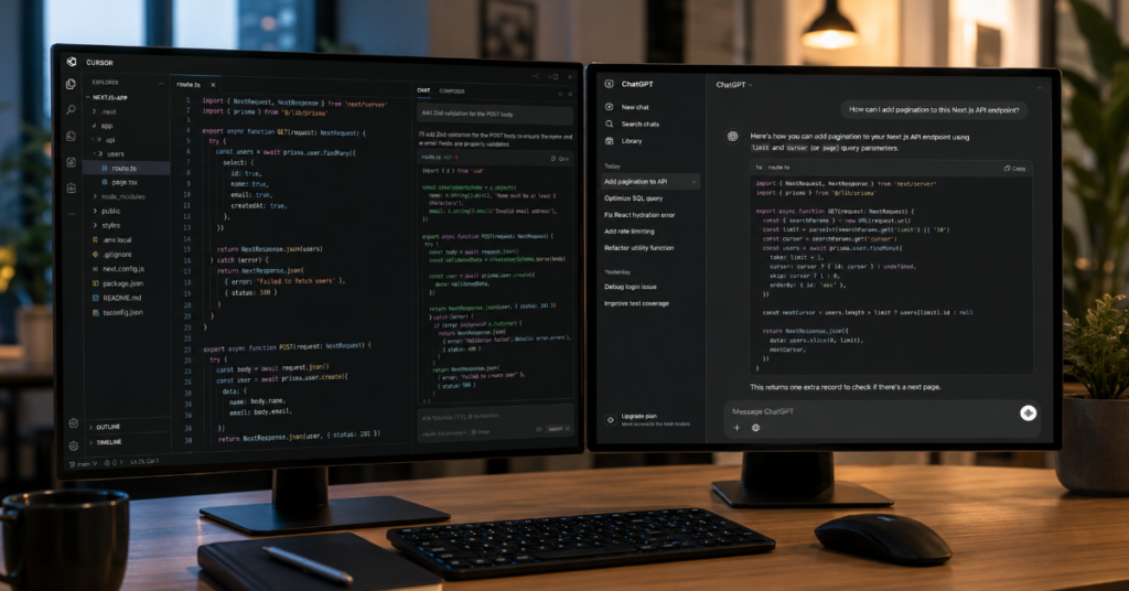 Cursor AI vs ChatGPT for Coding: 2026 Verdict
