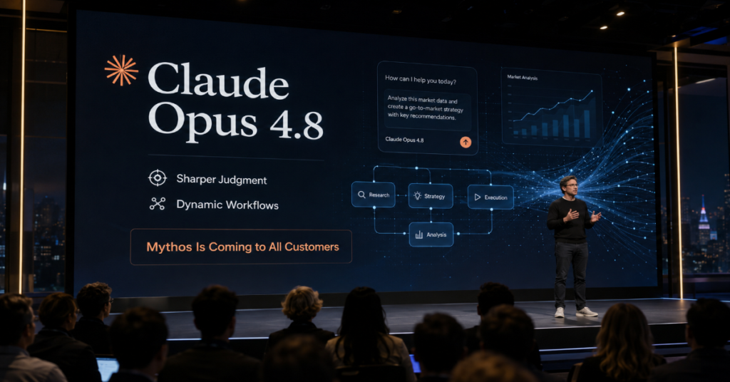 Claude Opus 4.8 Launches With Sharper Judgment, Dynamic Workflows and the Announcement That Changes Everything: Mythos Is Coming to All Customers