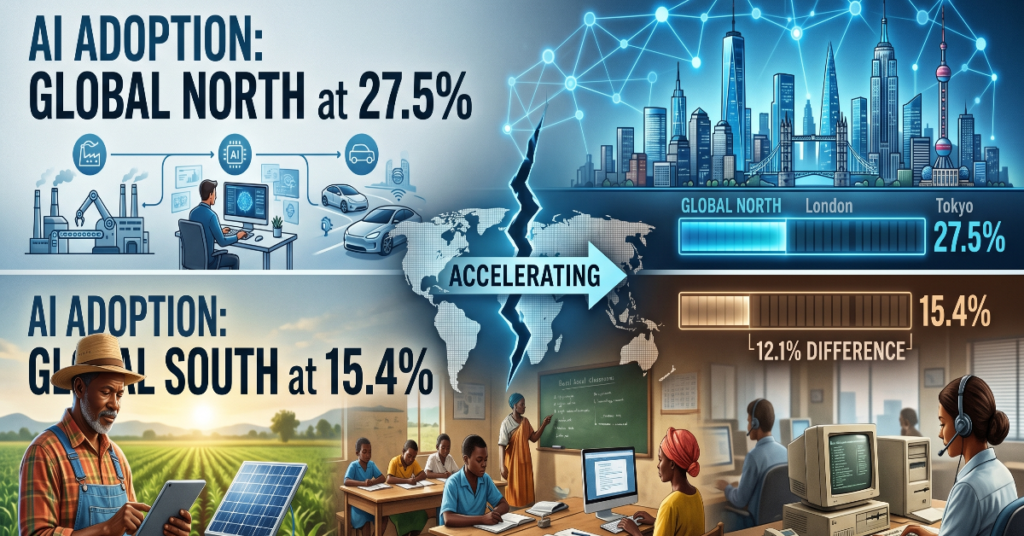 AI adoption gap Global North South 2026