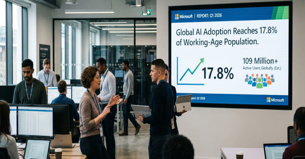 Microsoft global AI diffusion report 2026