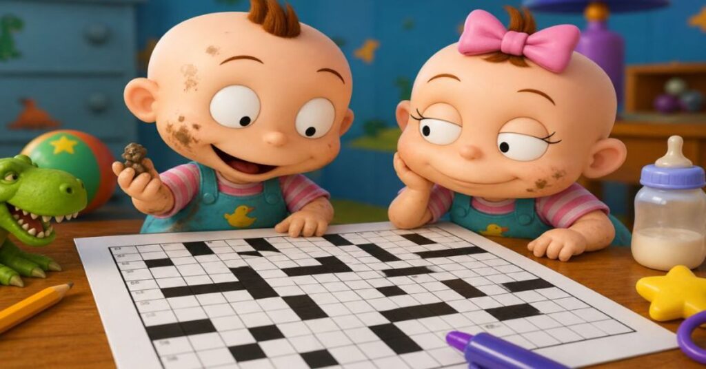 Phil or Lil of Rugrats Crossword