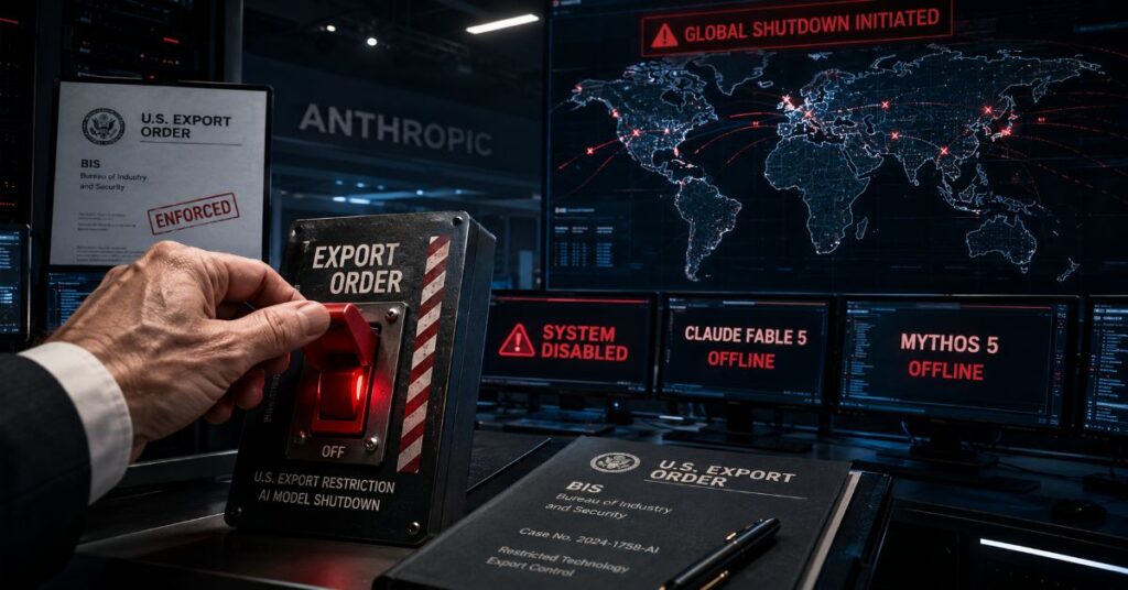 The “AI Off-Switch”: US Export Order Forces Anthropic to Disable Claude Fable 5 and Mythos 5 Worldwide