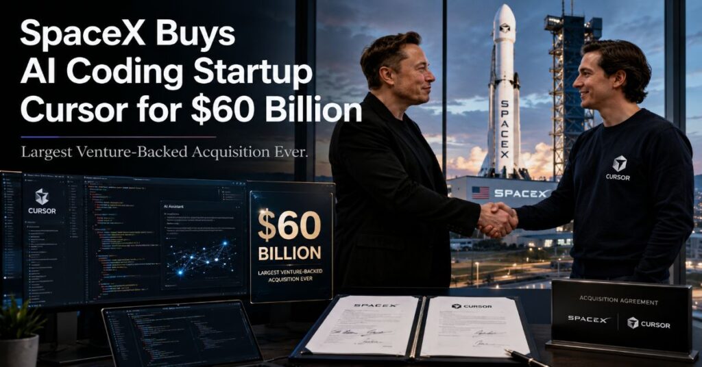 SpaceX Buys AI Coding Startup Cursor for $60 Billion in Largest Venture-Backed Acquisition Ever