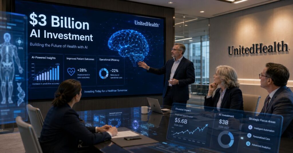 UnitedHealth Bets $3 Billion on AI — With One Trial Already Having Bots Call Doctors Offices