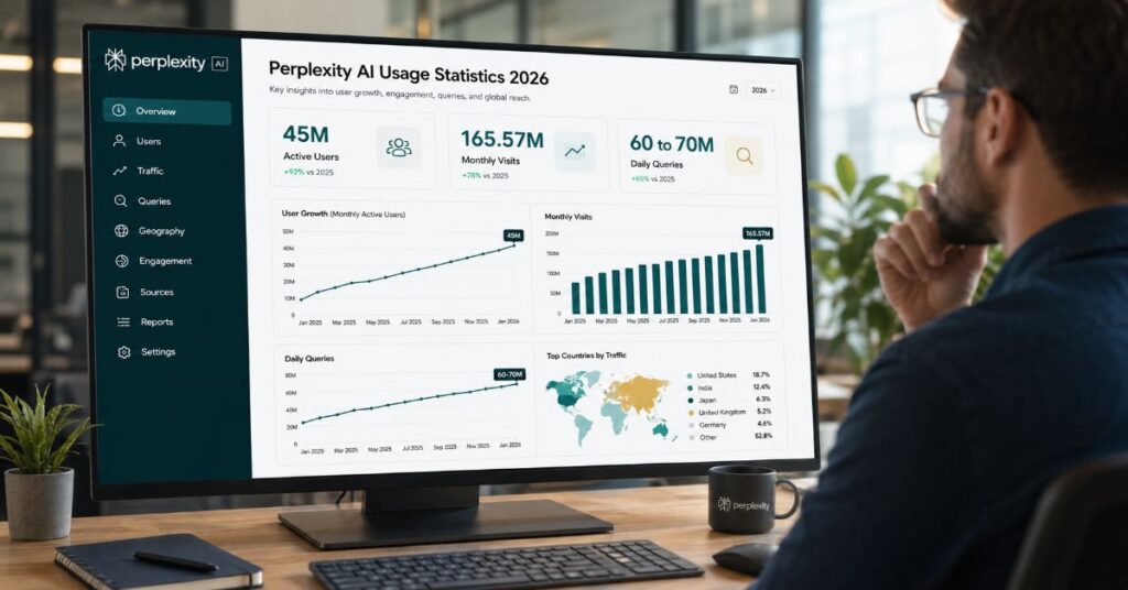 Perplexity AI Usage Statistics 2026: 45M Users