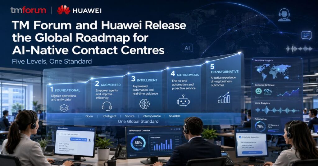 TM Forum and Huawei Release the Global Roadmap for AI-Native Contact Centres — Five Levels, One Standard