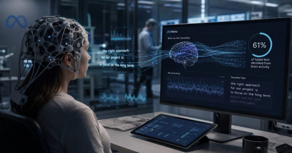 Meta’s New AI Can Read 61% of What You Type — Straight From Your Brain