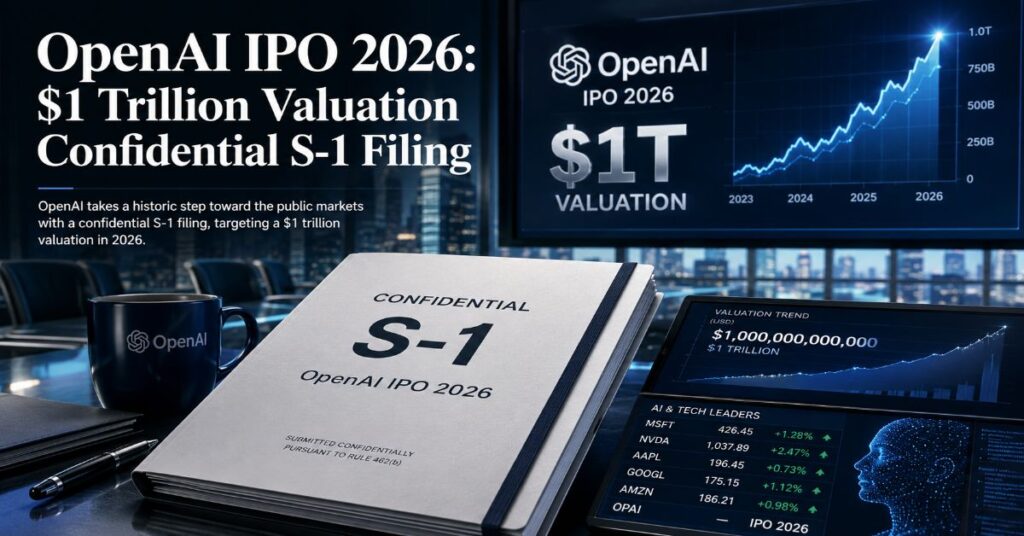 OpenAI Targets $1 Trillion Valuation in Blockbuster Confidential IPO Filing — One Week After Rival Anthropic Made Its Own Move
