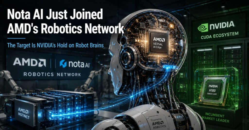 Nota AI Just Joined AMD’s Robotics Network. The Target Is NVIDIA’s Hold on Robot Brains