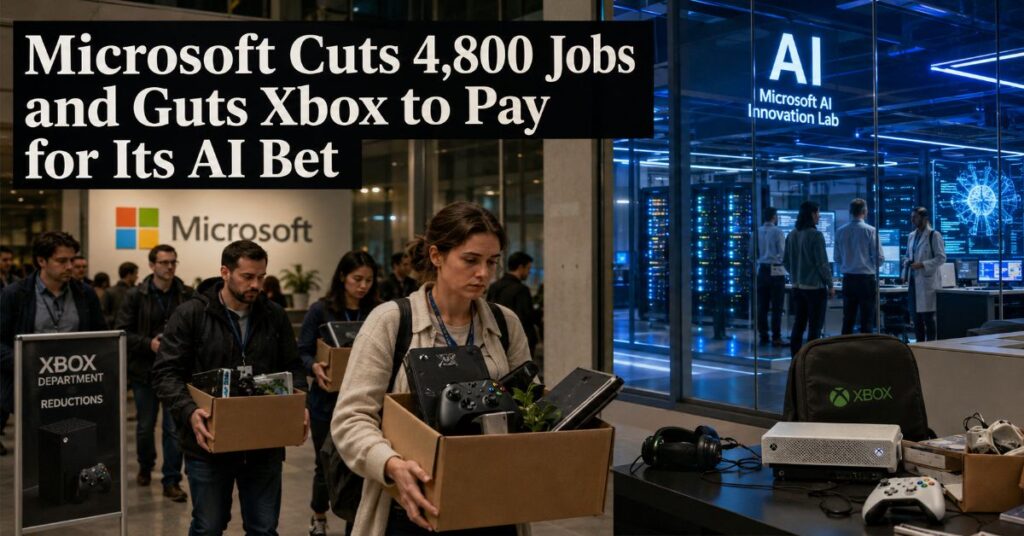 Microsoft Cuts 4,800 Jobs and Guts Xbox to Pay for Its AI Bet