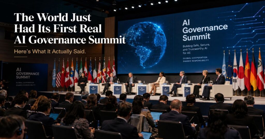 The World Just Had Its First Real AI Governance Summit. Here’s What It Actually Said
