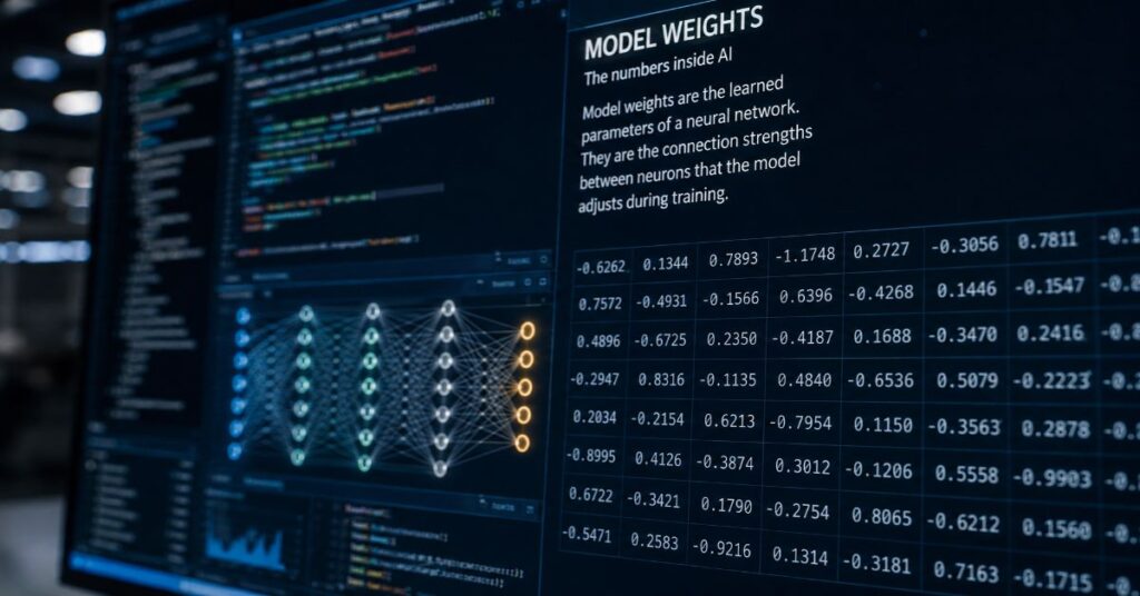 What Is Model Weights? The Numbers Inside AI