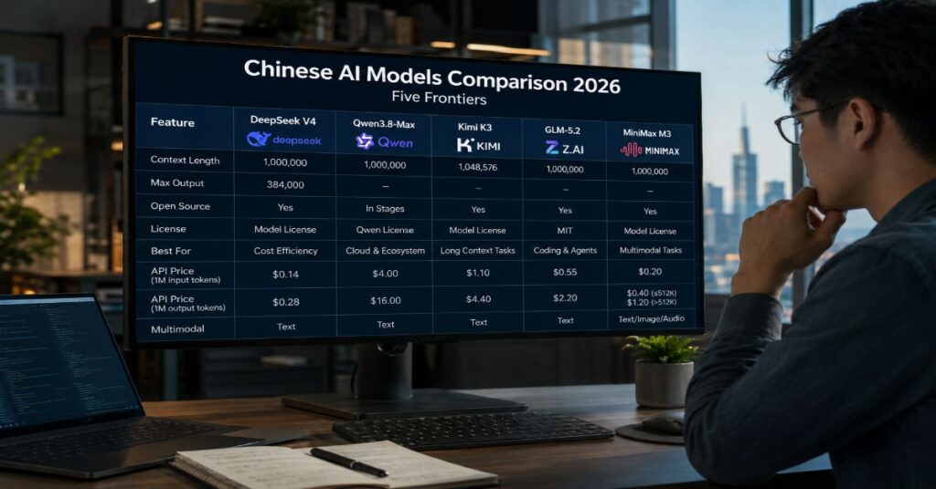 Chinese AI Models Comparison 2026: Five Frontiers