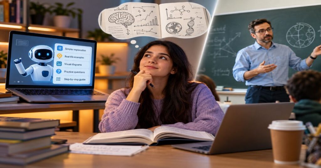 Can AI Explain Textbook Chapters Better Than Teachers?