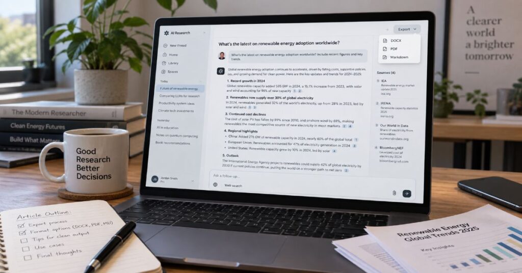 How to Export Perplexity Threads to a Document (2026)