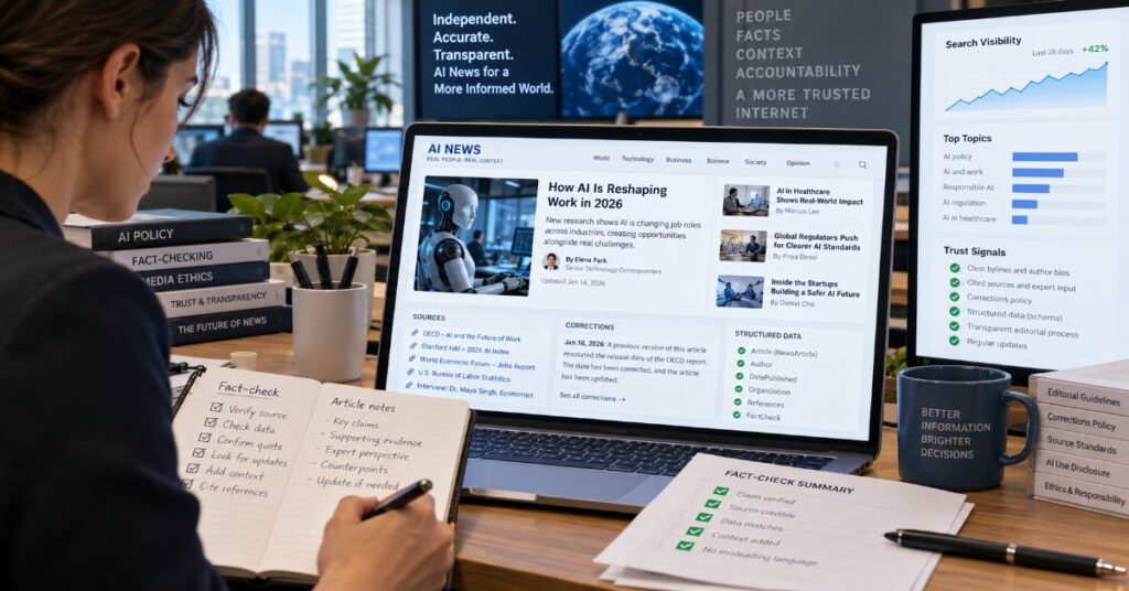 What Makes an AI News Website Trusted by Google in 2026?