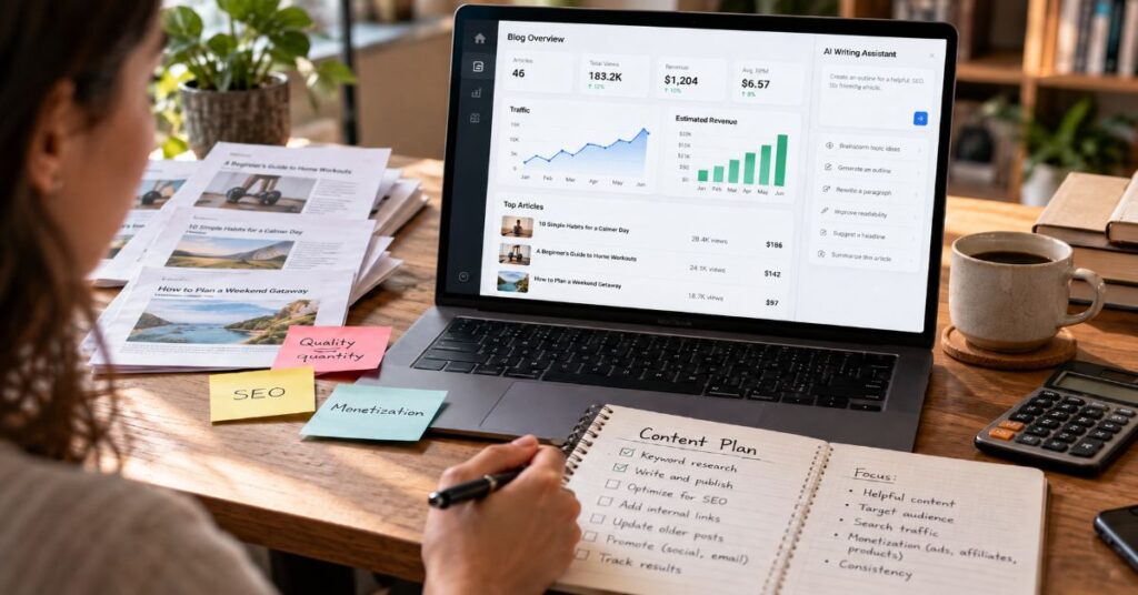 How Many Articles Do You Need to Make Money From an AI Blog